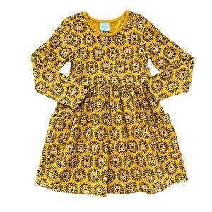 Hanna Andersson Yellow and Black Lion Print Playground Dress 5